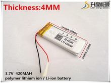 1pcs [SD] 3.7V,420mAH,[402248] Polymer lithium ion / Li-ion battery for TOY,POWER BANK,GPS,mp3,mp4,cell phone,speaker 2024 - buy cheap