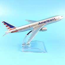 16 см AIR AMERICAN AIRPALN, модель самолета Боинг 777, рождественский подарок, игрушка для детей, украшение 2024 - купить недорого