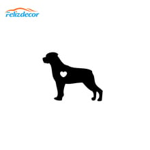 Eu amo meu cão rotweiler animais adesivos de carro decalques à prova dwaterproof água estilo do carro acessórios decoração da janela preto/branco cl011 2024 - compre barato