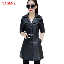 Women new outwear high quality Leather jacket woman 2018 plus size Autumn coat female fashion PU leather bomber jacket BN3824 2024 - buy cheap