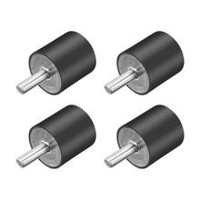 UXCELL 4PCS Mounts M6 D40xH25 D20xH20 4 Types Thread Rubber Mounts Vibration Isolators Cylindrical Shock Absorber with Studs 2024 - compre barato