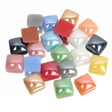 High quality square Mix Colors Flat back Ceramic Stone 4 Sizes DIY Nail Art Beauty Jewelry Decoration repair craft .Hot selling 2024 - buy cheap