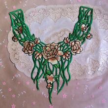 Accesorios de costura de encaje de flores venecianas, 1 pieza, apliques de costura verde, cuello de encaje, de cuello 2024 - compra barato