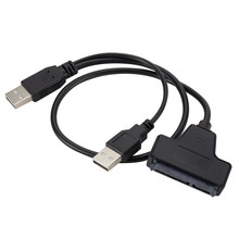 Larryjoe-Cable adaptador USB 2,0 SATA de 7 + 15 Pines, convertidor para HDD de 2,5 pulgadas, conectores de ordenador 2024 - compra barato