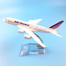16 см A380 Франция из металлического сплава модель самолета игрушки самолет подарки на день рождения орнамент 2024 - купить недорого