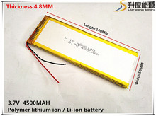 3.7V,4500mAH,[4850140] PLIB; polymer lithium ion / Li-ion battery for GPS,mp3,mp4,mp5,dvd,bluetooth,model toy 2024 - buy cheap