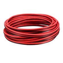 Uxcell-cabo extensor de led, 1 peça, fio preto e vermelho, cobre estanhado, 22/24/26 awg, 3m de comprimento 2024 - compre barato