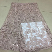African Lace Fabric 2018 High Quality Lace 3d Applique Embroidery Tulle French Lace Fabric For Wedding Lace H629-1 2024 - buy cheap
