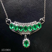KJJEAXCMY-joyería de boutique para mujer, collar de lujo con gema de Esmeralda natural incrustada, de Plata de Ley 925, detección de soporte 2 2024 - compra barato