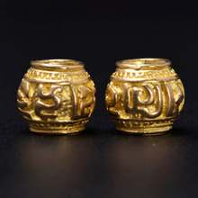 7.5x6mm,9x8mm 10pcs Tibetan Brass Buddha Beads, Spacer Beads,Six word Mantra Barrel Beads,DIY Beaded Accessories J2226 2024 - buy cheap