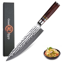 Damascus Chef Knife Japanese Damascus vg10 Kitchen Knives Stainless Steel Cooking Tools Hammered Blade Japanese Chef's Knife 2024 - buy cheap