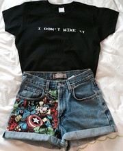 Skuggnas-Camiseta de los 90 para mujer, blusa informal de manga corta, camisetas Tumblr para mujer 2024 - compra barato