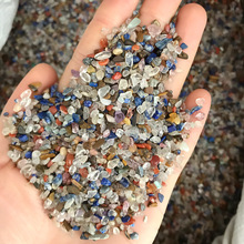 50g MIni Small Natural Mix Colours Crystal Chip Rock Quartz Mineral Specimen Fish Tank Garden Flowerpot Decoration Stones 2024 - buy cheap