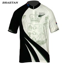 New Zealand cycling jersey men short sleeve black clothing cycling wear racing clothing bicycle clothes braetan 2024 - buy cheap