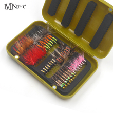 MNFT 56Pcs Mixed Nymphs Mayfly Trout Flies Wet Dry Various Flies Fishing Hook Trout Flies Fly Fishing 2024 - buy cheap
