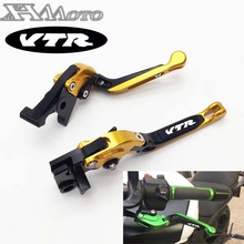 With Logo Motorcycle Folding Extendable CNC Moto Adjustable Clutch Brake Levers For Honda VTR 1000F VTR1000F FIRESTORM 1998-2005 2024 - buy cheap