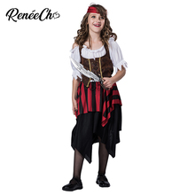 Disfraz de pirata Caribeño para Halloween, conjunto completo de vestido y Diadema para niña adolescente y doncella, 2018 2024 - compra barato