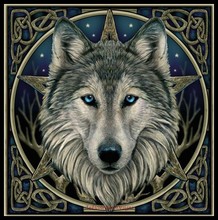 Embroidery Counted Cross Stitch Kits Needlework - Crafts 14 ct DMC Color DIY Arts Handmade Decor - Wild Wolf 2024 - buy cheap
