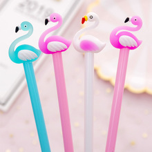 40 Pc/Lot  Colour Flamingos Swan Signature Water Gel Ink Pen/ Bird  Office Stationery /Student Children Prize Gift 2024 - buy cheap