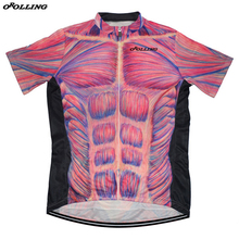 New 2018 Muscle OROLLING Team Cycling Jersey Customized Road Mountain Top 2024 - buy cheap