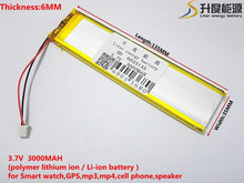 Batería de iones de litio polímero para tableta pc, 3,7 V,3000mAH,6035135 PLIB, GPS,mp3,mp4, teléfono móvil, altavoz 2024 - compra barato