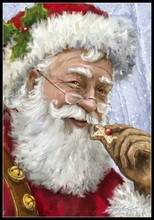 Counted Cross Stitch Kits Needlework Embroidery - Crafts 14 ct Aida DMC Color DIY Arts Handmade Home Decor - Santa Claus 23 2024 - buy cheap