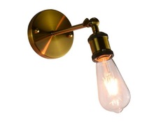 Luminária de parede vintage vintage, retrô, cobre, estilo americano, decoração de casa, lâmpada e27, iluminação de quarto, sconce de parede