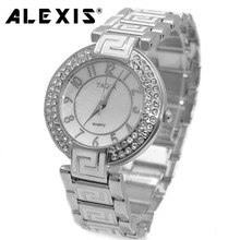 Elegant and beautiful white crystal stone female quartz watch The best gift watch for your love 2024 - buy cheap