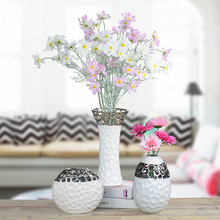 Water Cube Flower Vase Porcelain Creative Modern Simple Hydroponic TV Cabinet Decoration Vase For Simulation Dry Flower 2024 - buy cheap