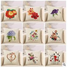 45x45cm kinds of flowers Cushion Cover Decorative Throw Pillow Case home decoration case for cushion pillow 2024 - buy cheap