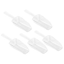 Mini colher de sorvete em plástico transparente, para casamentos, doces, sobremesa, buffet, sorvete, proteína em pó 2024 - compre barato