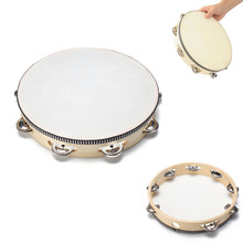 10" Musical Instruments Tambourine Drum Children Musical Educational Tambourine Round Percussion For KTV Party 2024 - buy cheap