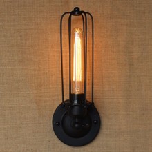 Loft Vintage Wall Lamps American Industrial Edison Lightis Bulb E27/ E26 Holder Bedside  wandlamp bedroom light Wall Sconce 2024 - buy cheap