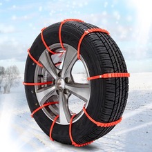 1pc Car Tyres wheels Snow Chain Emergency Wheel Tire Snow Anti-skid Chain for Car Off road SUV Winter Safety Driving accessaries 2024 - buy cheap