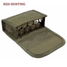 Bolsa de accesorios para Rifle de combate, bolsa táctica Molle, bolsillos para munición, caza, Airsoft, 10 balas 2024 - compra barato