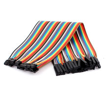 UXCELL 40 шт. 1P от 2,54 мм до 2P 2,0 мм, соединительные кабели с внутренней резьбой, провод 20 см 2024 - купить недорого
