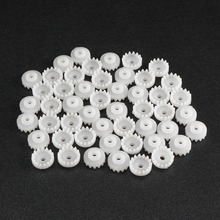 Uxcell 50Pcs C152A Plastic Gear 15 Teeth 2mm Shaft for DIY Car Wheels Robot Motor Model Production Technology Accessories 2024 - buy cheap