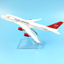 AIRLINER 16CM VIRGIN ATLANTIC 747 METAL ALLOY MODEL PLANE AIRCRAFT MODEL TOY AIRPLANE BIRTHDAY GIFTS 2024 - buy cheap