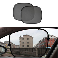 2Pcs/Set 44*37cm Black Car Sun Shade Side Rear Car Window Sunshade Cover sun protectAuto Accessories parasole auto parasol coche 2024 - buy cheap