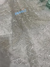 Высококачественное JIANXI.C-118102 вышитое бисером Африканское гипюровое французское кружевное полотно с блестками Африканское французское кружевное полотно 2024 - купить недорого