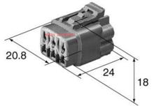 Envío Gratis, 50 Uds., conector hembra automotriz sumitomo de 6 pines para toyota 6189-0319 90980-11197 2024 - compra barato