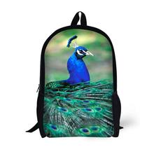 Peacock Printing Backpack Children School Bags For Teenager Girls 17 Inch Backpacks Laptop Backpack Mochila Bag 2024 - buy cheap