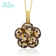 l&zuan Pendant For Necklace Women 925 Sterling Silver Fine Jewelry Baroque Style Vintage Flower Luxury Bijoux Pendentif 2024 - buy cheap
