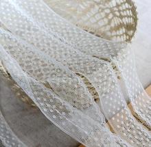 10 Meters 2.4cm Pretty Milk White Polyester Lace Ribbon Lace Applique Clothes Home Textiles Apparel Sewing Lace Fabric Lace Trim 2024 - buy cheap