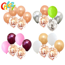 12Pcs 12Inch Rose Gold Confetti Balloons Champagne Gold Silver Latex Ballon kids Birthday Wedding Party Decoration Baby Shower 2024 - buy cheap