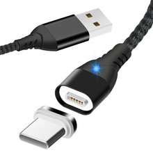 5А Магнитный кабель Магнитный Micro USB кабель для iPhone samsung type-c зарядная зарядка магнит Зарядное устройство USB type C кабели 2024 - купить недорого