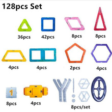 128PCS Set Mini Magnetic Designer Construction Set Model & Building Toy Plastic Magnetic Blocks Educational Toys For Kids Gif 2024 - buy cheap