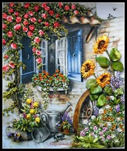 Counted Cross Stitch Kits Needlework Embroidery - Crafts 14 ct Aida DMC Color DIY Arts Handmade Home Decor - Country Yard 2024 - buy cheap