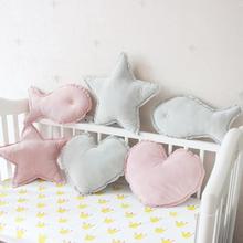 cute pink/bean green fish/star/heart velvet lumbar cushion pillow sofa home decorative throw pillow kids gift back cushion car 2024 - buy cheap