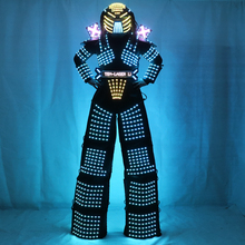 Traje de Robot LED Stilts Walker LED Light Robot Suit Costume Clothing  event kryoman costume led disfraz de robot 2024 - buy cheap